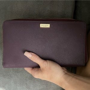 Plum colored Kate spade wallet